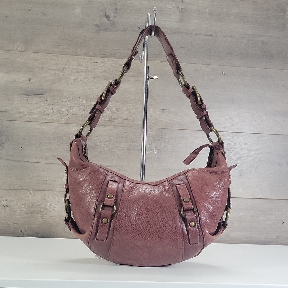 Frye Burgundy Leather Shoulder Bag